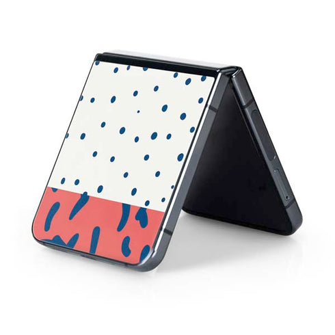 Polka Dot Split Galaxy Z Flip5 5G Skin