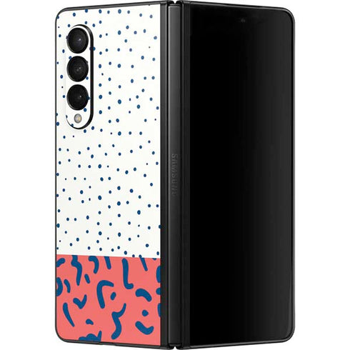 Polka Dot Split Galaxy Z Fold3 5G Skin