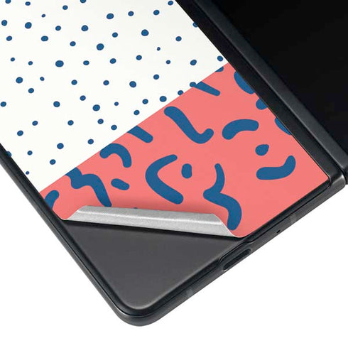 Polka Dot Split Galaxy Z Fold3 5G Skin