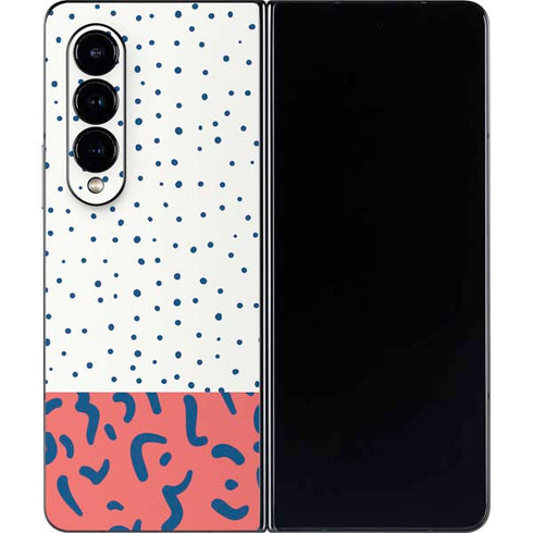 Polka Dot Split Galaxy Z Fold4 5G Skin