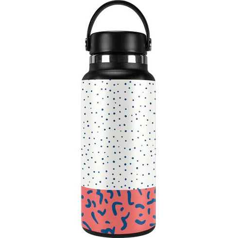 Polka Dot Split Hydro Flask 32oz Wide Mouth Skin