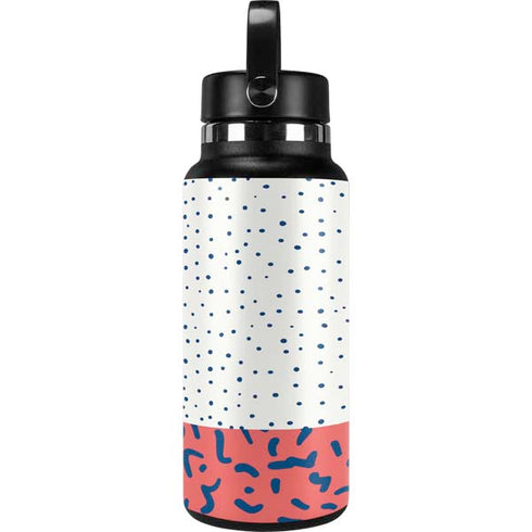 Polka Dot Split Hydro Flask 32oz Wide Mouth Skin