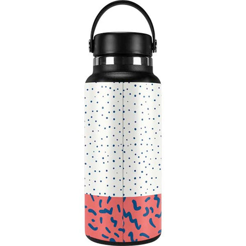 Polka Dot Split Hydro Flask 32oz Wide Mouth Skin