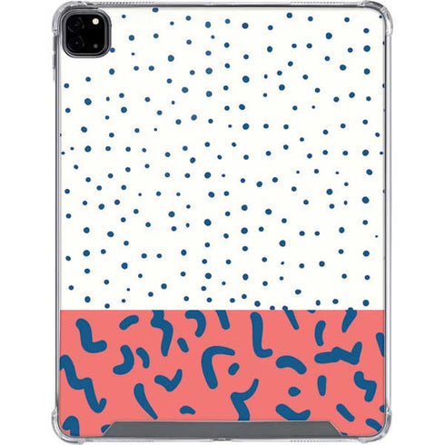 Polka Dot Split iPad Pro 12.9in (2020) Clear Case