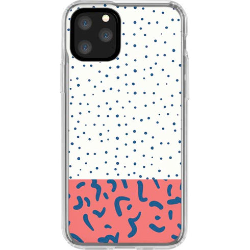 Polka Dot Split iPhone 11 Pro Clear Case