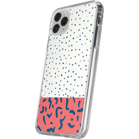 Polka Dot Split iPhone 11 Pro Clear Case