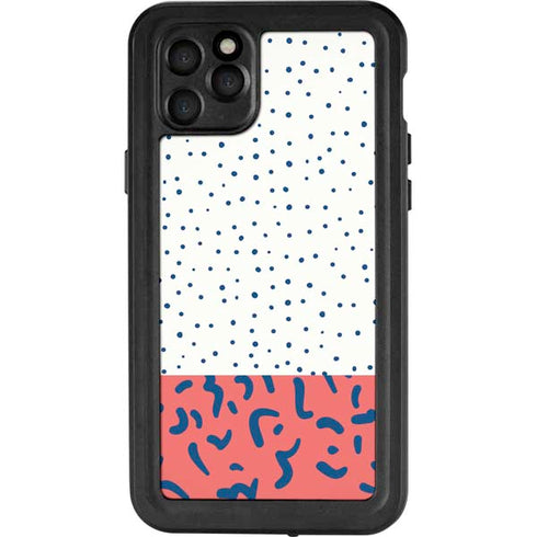 Polka Dot Split iPhone 11 Pro Max Waterproof Case