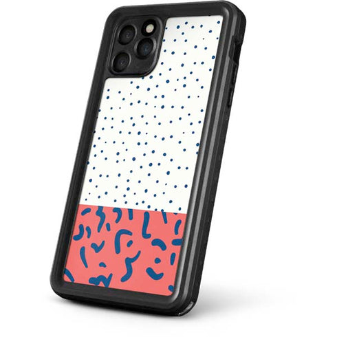 Polka Dot Split iPhone 11 Pro Max Waterproof Case