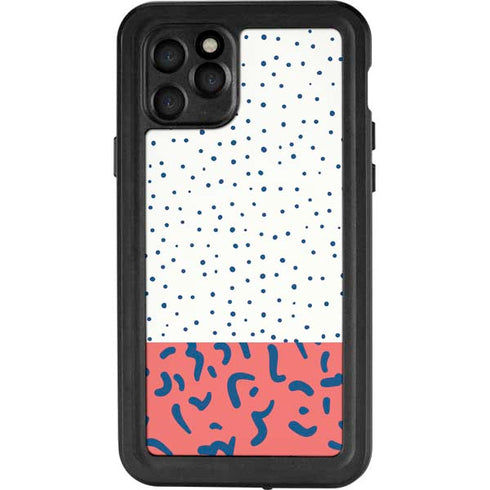 Polka Dot Split iPhone 11 Pro Waterproof Case