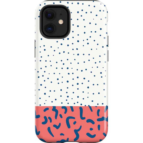 Polka Dot Split iPhone 12 Mini Impact Case
