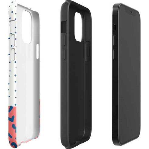 Polka Dot Split iPhone 12 Mini Impact Case
