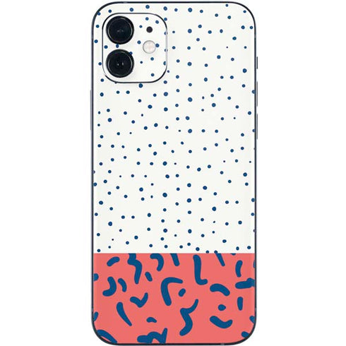 Polka Dot Split iPhone 12 Mini Skin