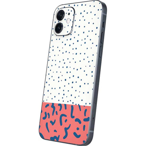 Polka Dot Split iPhone 12 Mini Skin