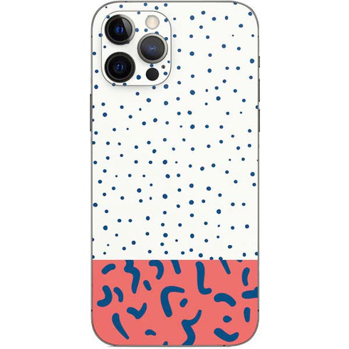 Polka Dot Split iPhone 12 Pro Skin