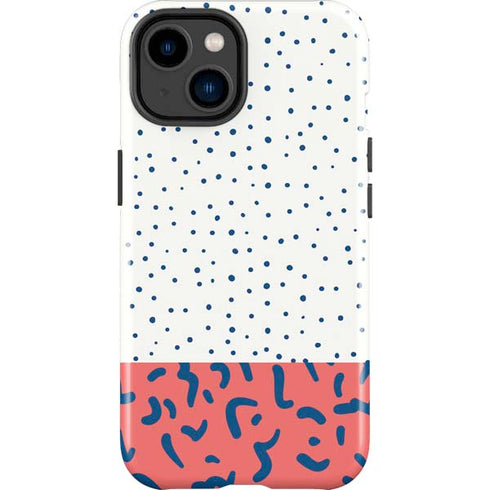 Polka Dot Split iPhone 14 Plus Impact Case