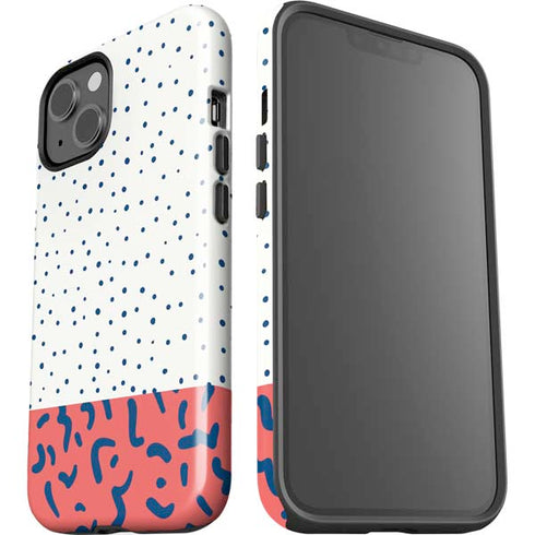Polka Dot Split iPhone 14 Plus Impact Case