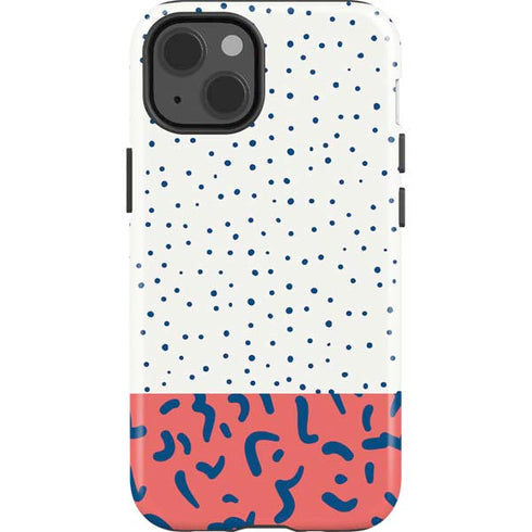 Polka Dot Split iPhone 15 Impact Case