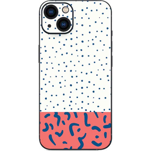 Polka Dot Split iPhone 14 Plus Skin