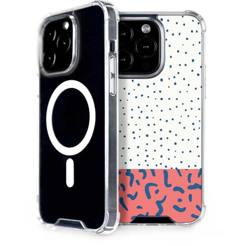Polka Dot Split iPhone 14 Pro MagSafe Case