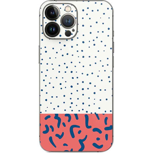 Polka Dot Split iPhone 14 Pro Max Skin
