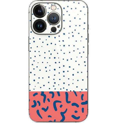 Polka Dot Split iPhone 14 Pro Skin