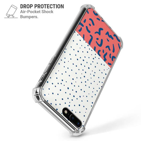 Polka Dot Split iPhone 7/8 Plus Clear Case
