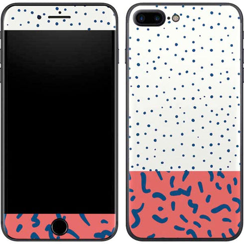 Polka Dot Split iPhone 8 Plus Skin
