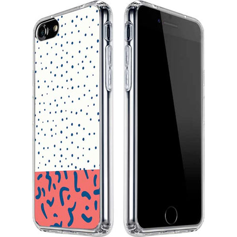 Polka Dot Split iPhone SE (2nd & 3rd Gen) Clear Case