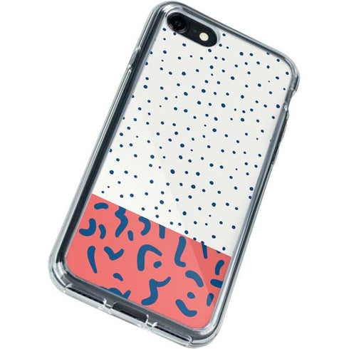 Polka Dot Split iPhone SE (2nd & 3rd Gen) Clear Case