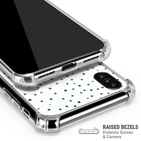 Polka Dot Split iPhone XS Max Clear Case