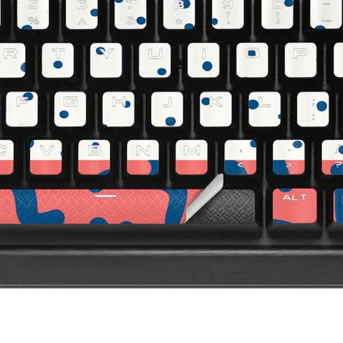 Polka Dot Split K95 RGB PLATINUM Mechanical Gaming Keyboard Skin