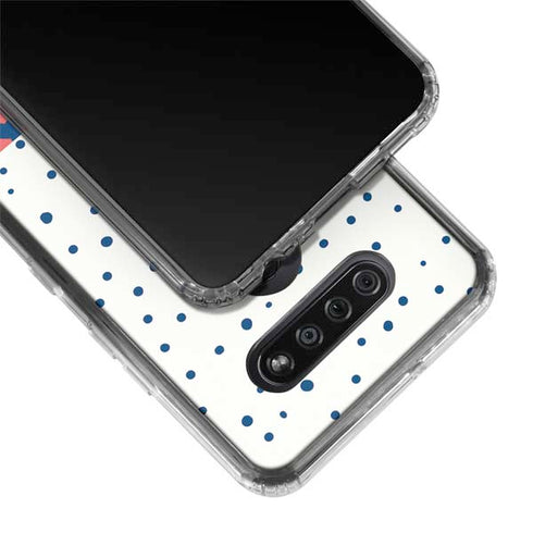 Polka Dot Split LG K51/Q51 Clear Case