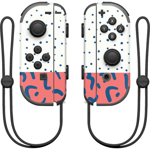 Polka Dot Split Nintendo Joy-Con (L/R) Controller Skin