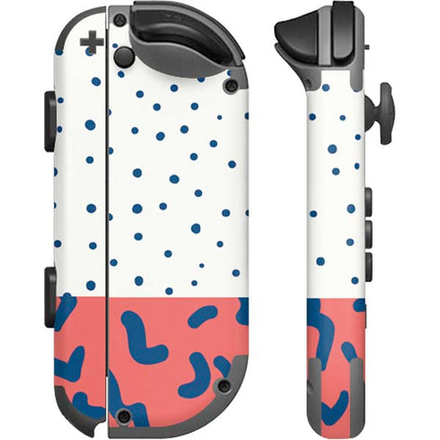 Polka Dot Split Nintendo Joy-Con (L/R) Controller Skin