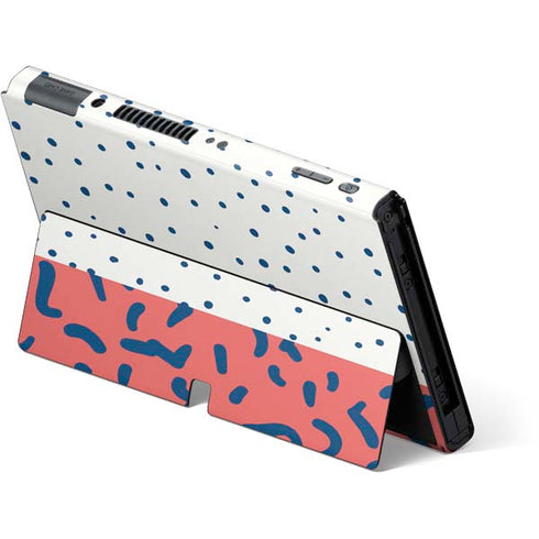 Polka Dot Split Nintendo Switch OLED (2021) Skin