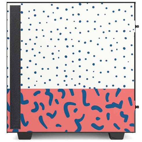 Polka Dot Split NZXT H510 Compact ATX Mid-Tower Case Skin