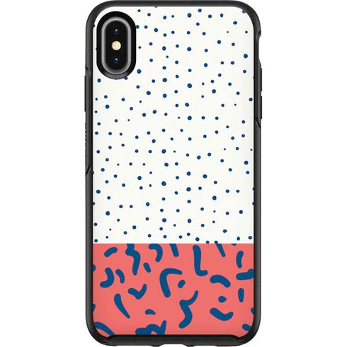 Polka Dot Split Otterbox Symmetry iPhone Skin