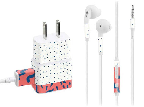 Polka Dot Split Phone Charger Skin