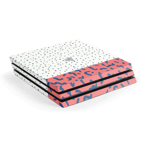 Polka Dot Split PS4 Pro Console Skin