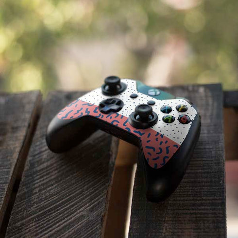Polka Dot Split Xbox One Controller Skin