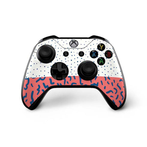 Polka Dot Split Xbox One X Controller Skin