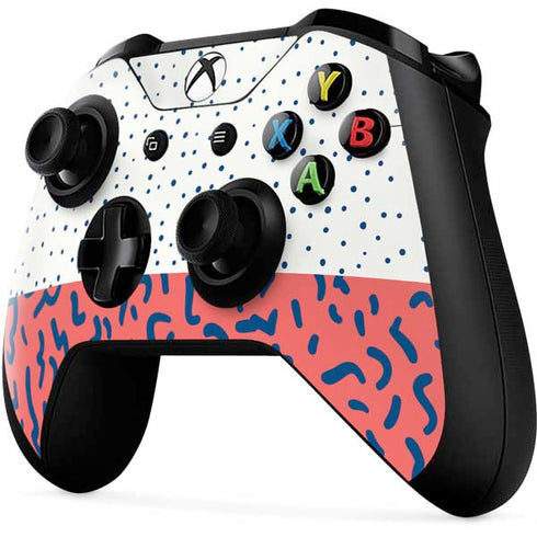 Polka Dot Split Xbox One X Controller Skin