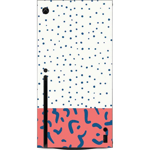Polka Dot Split Xbox Series X Console Skin