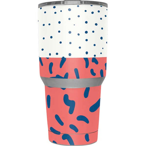Polka Dot Split Yeti 30oz Rambler Tumbler Skin