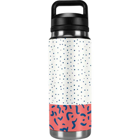 Polka Dot Split YETI Rambler 26oz Bottle Skin