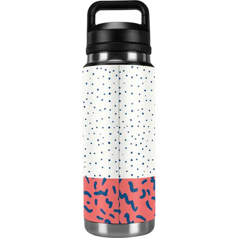 Polka Dot Split YETI Rambler 26oz Bottle Skin