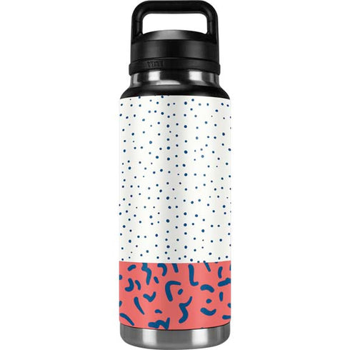 Polka Dot Split YETI Rambler 36oz Bottle Skin