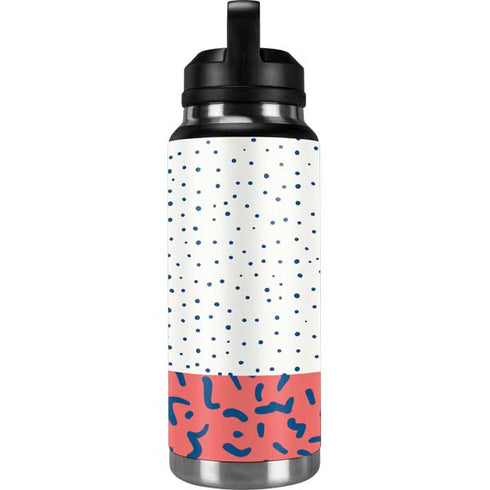 Polka Dot Split YETI Rambler 36oz Bottle Skin