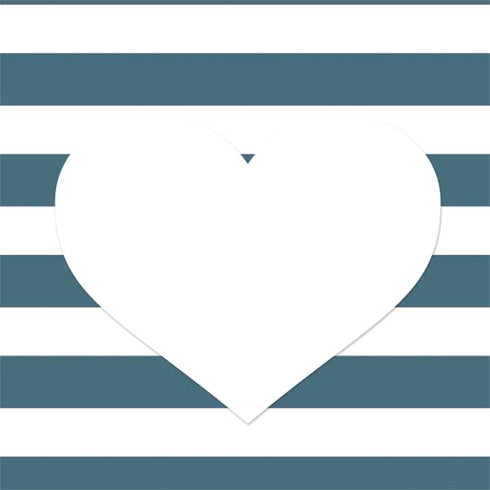 Polka Dots and Stripes Heart in Blue Nintendo 2DS XL (2017) Skin