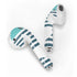 Polka Dots and Stripes Heart in Blue Apple AirPods 2 Skin